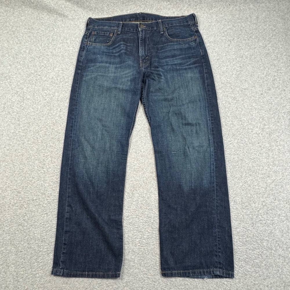 Levis 569 Loose Straight Leg Jeans Mens 34x30 Dark Wash Blue Denim 00569-0132